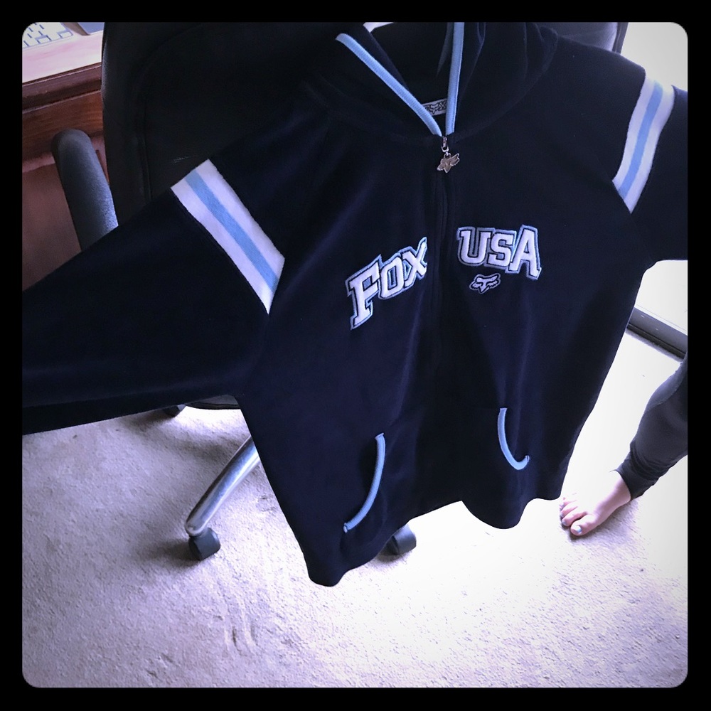 You love Fox Gear!!! This is a velvet zip up